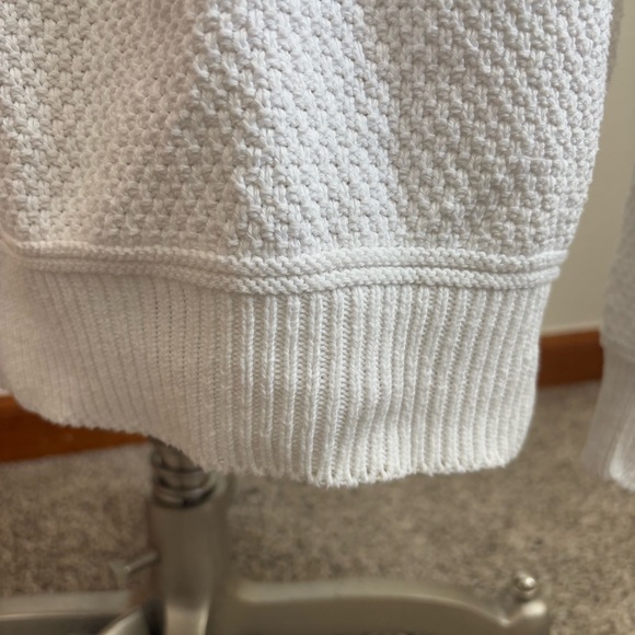 Vintage Lee White Cotton Knit Long Sleeve Sweater Women’s‎ Large - Picture 6 of 10